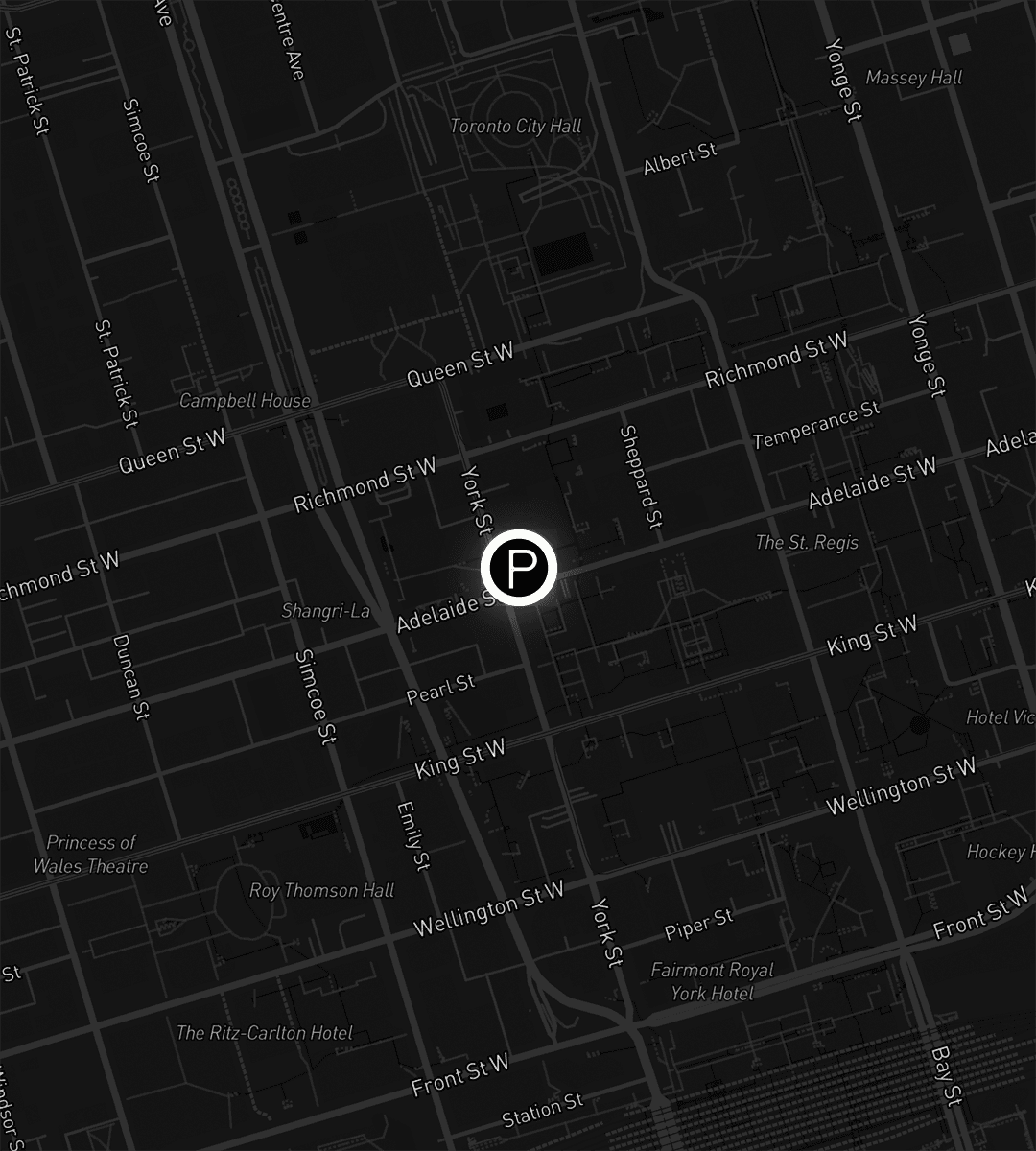 Map of the purpose hq office in Toronto